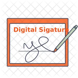 Digital Sign  Icon