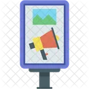 Digital Signage Billboard Screen Icon