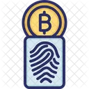 Digital Signature Cryptocurrency Signature Thumb Print Icon