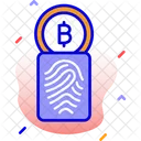 Digital Signature Cryptocurrency Signature Thumb Print Icon