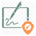Digital Signature Signature Authentication Icon