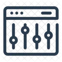 Digital Soundboard Mixing Audio Icon