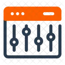 Digital Soundboard Mixing Audio Icon