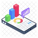 Online Analytics Mobile Analytics Digital Statistics Icon