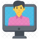 Digital Student Knowledge Computer Icon