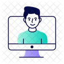 Digital Student Online Student Virtual Student Icon