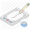 Zeichentablett Digitale Kunst Digitales Tablet Symbol