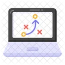 Strategic Plan Digital Tactics Maneuver Icon