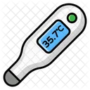 Digital Thermometer Medical Device Temperature Detector Icon