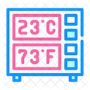 Digital Thermometer Color Icon