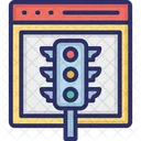 Digital Traffic Internet Traffic Online Traffic Icon
