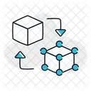 Digital Twins Virtual Model Representation Icon