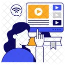 Digital Video Online Video Video Streaming Icon