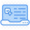 Digital Vote Candidate Ballot Paper Icon