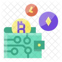 Digital Wallet Bitcoin Trader Icon