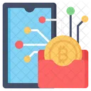 Digital Wallet Bitcoin Icon