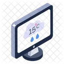 Digital Weather Forecast Icon