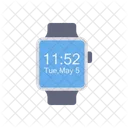 Digital Wrist Watch Stripes Electronics Icon