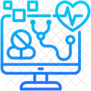 Digitale Gesundheit Gesundheitswesen Medizin Symbol