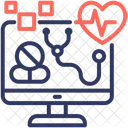 Digitale Gesundheit Gesundheitswesen Medizin Symbol
