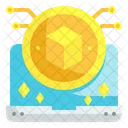 Digitale Kryptowahrung Kryptowahrung Blockchain Icon