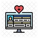 Digitale Medizinische Aufzeichnungen Symbol