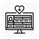 Digitale Medizinische Aufzeichnungen Symbol