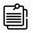 Digitale Notizen Haftnotizen Erinnerungen Icon