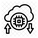 Digitale Transformation Cloud Computing Cloud Speicher Symbol