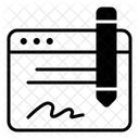 Digitale Unterschrift Symbol