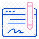 Digitale Unterschrift Symbol