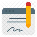 Digitale Unterschrift Symbol