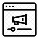 Digitale Werbung  Symbol