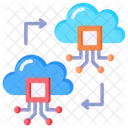 Digitale Zwillinge Computer Cloud Symbol