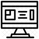 Digitaler Bauplan Blaupause Architektur Design Symbol