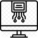Digitales Bereichsliniensymbol Icon