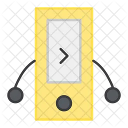 Digitaler Musikplayer  Symbol