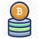 Digitale Bitcoin-Ersparnisse  Symbol