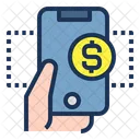 Hand Telefon Geld Symbol