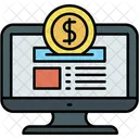 Digitales Geld Einzahlung Spende Symbol