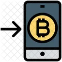 Digitales Geld Bitcoin Smartphone Symbol