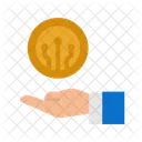 Digitales Geld  Symbol