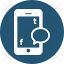 Digitales Marketing Mobile Werbung Social Media Marketing Icon