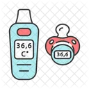 Schnuller Thermometer Digital Symbol