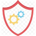 Digitales System Digitale Sicherheit Zahnrad Icono