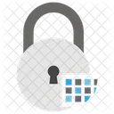 Schloss Sicherheit Digitales Vorhangeschloss Icon