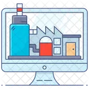 Elektronikindustrie Digitalindustrie Online Marketing Symbol