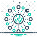 Digitalisierung Netzwerk Verbindung Symbol