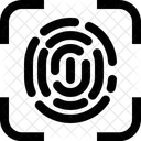 Digitalizacao De Impressao Digital Bloqueio De Dedo Seguranca Inteligente Icon