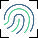 Digitalização de impressão digital  Ícone